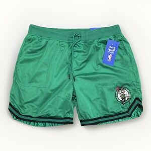 Boston Celtics Basketball Shorts Mens XL Highlander Shorts Heritage Fit Green